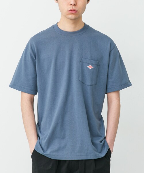 URBAN RESEARCH DOORS(アーバンリサーチドアーズ)の「DANTON POCKET T-SHIRTS(Tシャツ/カットソー・メンズ・WHITE/COAL GREY/H.WHITE/ORANGE/DEEP SAX・M/L/XL)」の4枚目の写真