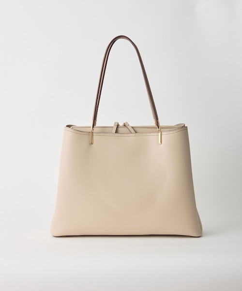 ROPE' PICNIC(ロペピクニック)の「レクタンメタル 3層トートバッグ/A4対応・軽量(トートバッグ・レディース・ブラック/キナリ/ブラウン系・F)」の11枚目の写真