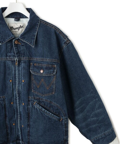 ADAM ET ROPE'(アダムエロペ)の「【PILLINGS x WRANGLER】DENIM JACKET(デニムジャケット・レディース・ブルー・M/S)」の7枚目の写真