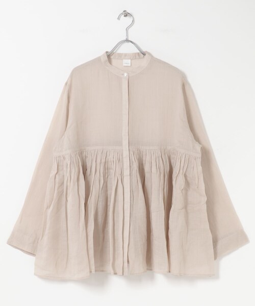 かぐれ（カグレ）の「ラミーギャザーブラウス（シャツ/ブラウス・レディース・BLACK/L.BEIGE・Free）」の18枚目の写真