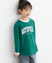 nissen | 綿１００％プリント長袖Tシャツ（女の子）(Tシャツ/カットソー)