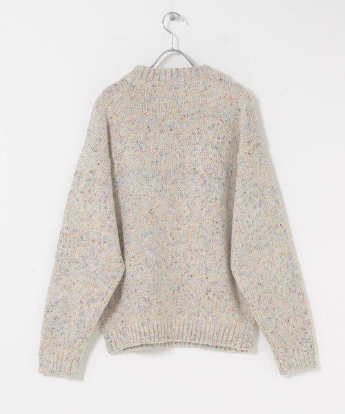 SENSE OF PLACE by URBAN RESEARCH（センスオブプレイスバイアーバンリサーチ）の「『洗濯可』カラーネップニットプルオーバー（ニット/セーター・メンズ・IVORY/BLACK/BROWN・M/L）」の14枚目の写真