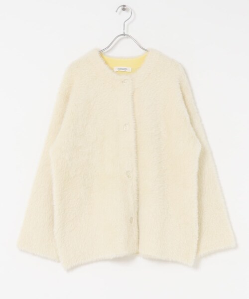 URBAN RESEARCH Sonny Label（アーバンリサーチサニーレーベル）の「ダブルフェイスバイカラーカーディガン（カーディガン/ボレロ・レディース・オフ/ベージュ/グレー・FREE）」の12枚目の写真