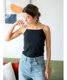 Ungrid | パット付きスクエアキャミソール(キャミソール)