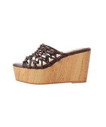 MERCURYDUO | マクラメ編みウエッジソールサンダル(サンダル)