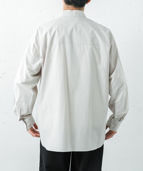URBAN RESEARCH（アーバンリサーチ）の「ATON　SUVIN BROAD STANDARD SHIRTS（シャツ/ブラウス・メンズ・GRAY・4/6）」の5枚目の写真