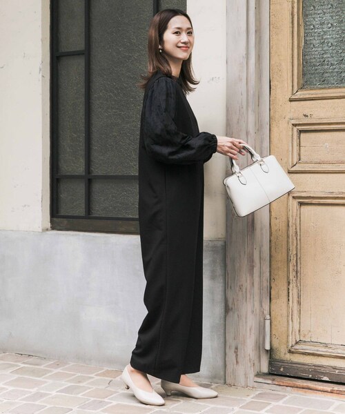 URBAN RESEARCH DOORS（アーバンリサーチドアーズ）の「Vネックタックオールインワン（つなぎ/オールインワン・レディース・BLACK・S/M）」の8枚目の写真