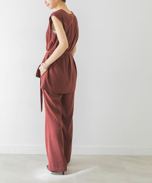 URBAN RESEARCH(アーバンリサーチ)の「LA MAISON ベルト付きセットアップ(セットアップ・レディース・BLUE/BROWN・S/M)」の10枚目の写真