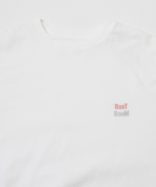 URBAN RESEARCH DOORS（アーバンリサーチドアーズ）の「GrowOrganic 刺しゅうロングスリーブTシャツ（Tシャツ/カットソー・レディース・OFF/CHARCOAL/BURGUNDY・Free）」の9枚目の写真