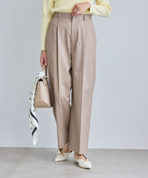 ROPE' PICNIC（ロペピクニック）の「ウエストタックチノパンツ（チノパンツ・レディース・ベージュ/ネイビー・L/M/S）」の13枚目の写真