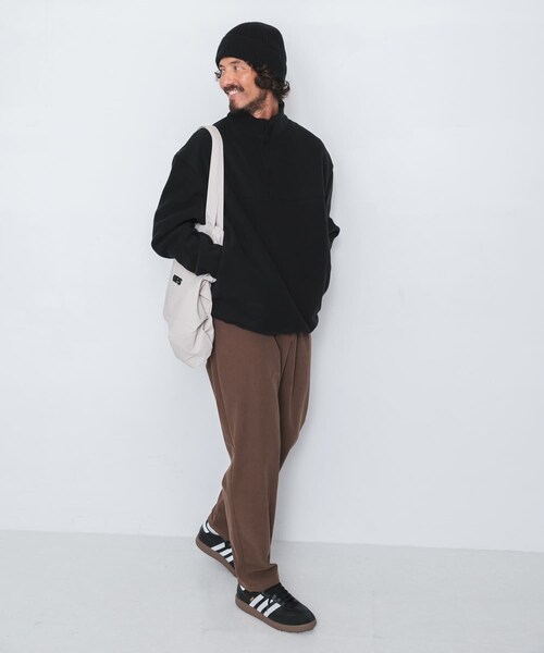 URBAN RESEARCH Sonny Label（アーバンリサーチサニーレーベル）の「OOPS　リサイクルマイクロフリースハーフジップ（その他トップス・メンズ・BLACK/CAMEL/GRAY・M/L/XL）」の7枚目の写真