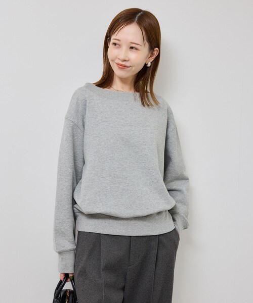 ROPE' PICNIC（ロペピクニック）の「2WAYボートネックスウェット/リンクコーデ（スウェット・レディース・ブラック/ライトグレー/キナリ・F）」の18枚目の写真