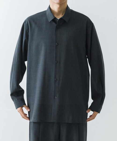 URBAN RESEARCH（アーバンリサーチ）の「『別注』ATON×URBAN RESEARCH　OVERSIZED SHIRTS（シャツ/ブラウス・メンズ・075NAV/IND/004CHA・4/6）」の16枚目の写真