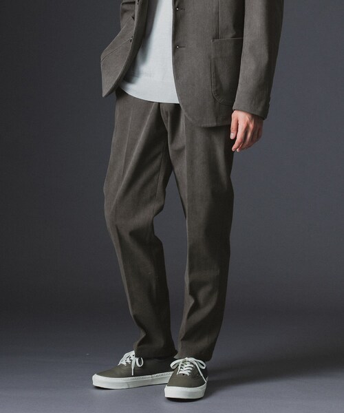 URBAN RESEARCH DOORS（アーバンリサーチドアーズ）の「LIFE STYLE TAILOR　コーデュロイコンフォータブルパンツ（スラックス・メンズ・NAVY GRAY/MOCHA・S/M/L/XL）」の5枚目の写真