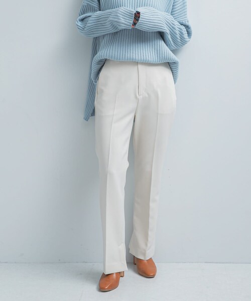 URBAN RESEARCH ROSSO（アーバンリサーチロッソ）の「スリットフレアストレッチパンツ（その他パンツ・レディース・IVORY/BLACK・36/38）」の5枚目の写真