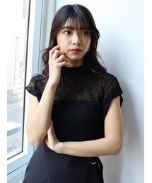 MURUA | フレンチスリーブメッシュニット(ニット/セーター)