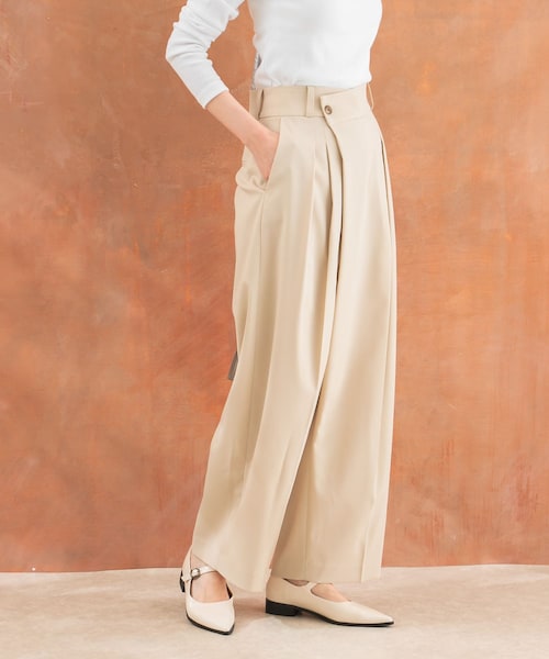 URBAN RESEARCH ROSSO（アーバンリサーチロッソ）の「ラップパンツ（その他パンツ・レディース・beige/gray・36/38）」の2枚目の写真