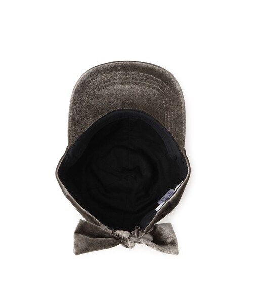 VIS(ビス)の「バックリボンベロアキャップ(キャップ・レディース・ブラック/ダークブラウン/ベージュ系・F)」の14枚目の写真