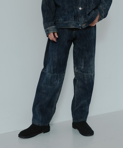 URBAN RESEARCH（アーバンリサーチ）の「『別注』SEVEN BY SEVEN×URBAN RESEARCH　LEATHER WIDE PANTS（その他パンツ・メンズ・BLACK/NAVY・M/L）」の18枚目の写真