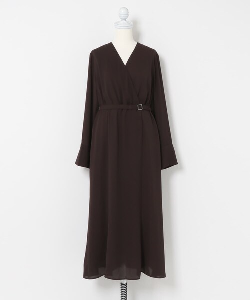 URBAN RESEARCH ROSSO（アーバンリサーチロッソ）の「マルチWAYカシュクールワンピース（ワンピース・レディース・BLACK/BROWN・Free）」の12枚目の写真