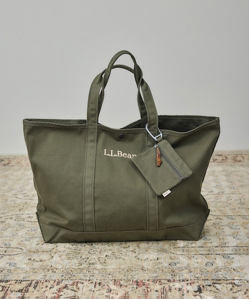 ADAM ET ROPE'(アダムエロペ)の「【L.L.Bean for SALON(エル・エル・ビーン)】別注グローサリー・トート&チャームポーチ(トートバッグ・レディース・キャメル/カーキ/ブルー系/レッド系/イエロー系・F)」の21枚目の写真
