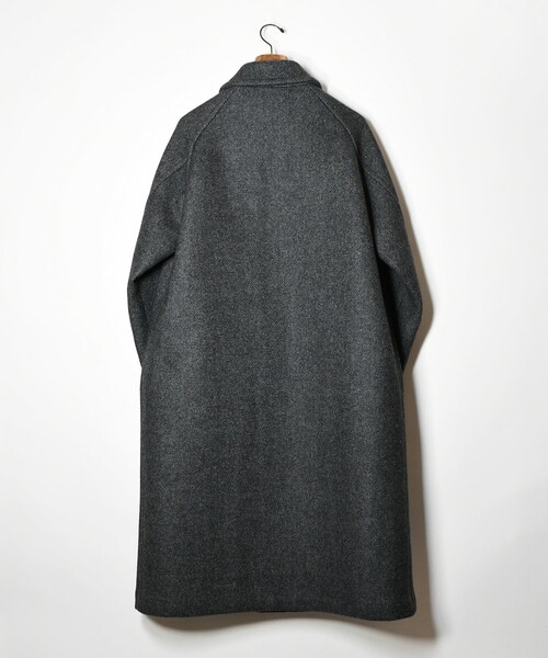 ADAM ET ROPE'（アダムエロペ）の「【HEUGN】Daniel（ステンカラーコート・メンズ・グレー・2/3）」の4枚目の写真