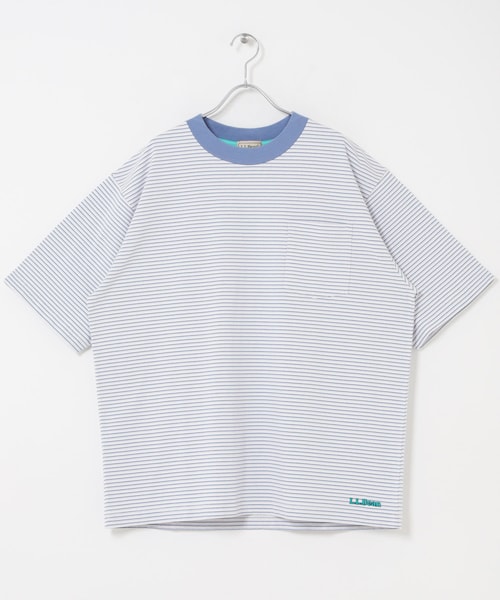 URBAN RESEARCH DOORS（アーバンリサーチドアーズ）の「L.L.Bean JAPAN EDITION　UNION SHORT-SLEEVE STRIPED T-SHIRTS（Tシャツ/カットソー・メンズ・OFF/GRN/BIRCH/CRM/SAX/ROSE/CORAL/MINT/NAVY/RED/CCL/PWK・M/L/XL）」の13枚目の写真