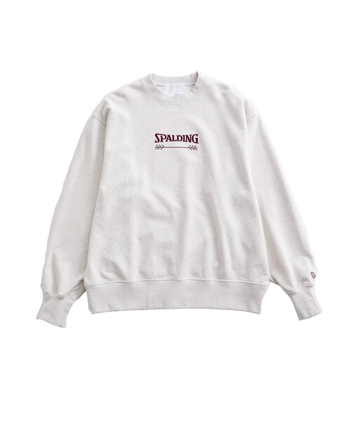 ADAM ET ROPE'（アダムエロペ）の「《別注》【SPALDING/スポルディング】LOGO SWEATSHIRT / UNISEX（スウェット・レディース・ブラック/ライトグレー/ワイン・L/M）」の3枚目の写真