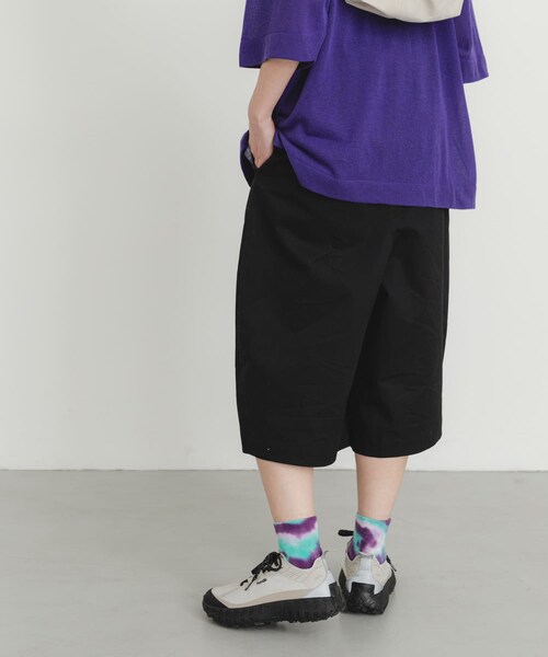 EKAL(エカル)の「撥水チノバミューダパンツ(その他パンツ・レディース・キャメル/ブラック・One)」の8枚目の写真