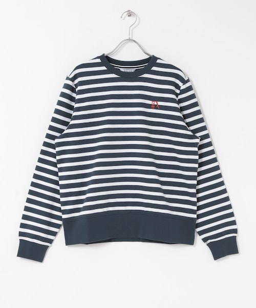 THE GOODLAND MARKET（ザグッドランドマーケット）の「AIGLE　UVカット フレンチテリーストライプスウェット（スウェット・レディース・ABYSSE/EMPIRE/ICE BLUE・36/38）」の3枚目の写真