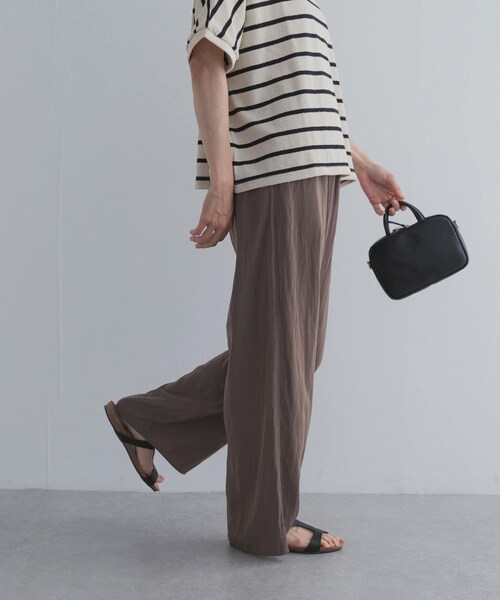 URBAN RESEARCH DOORS(アーバンリサーチドアーズ)の「『接触冷感/UVカット/吸水速乾/マシンウォッシャブル』ドライタッチリラックスパンツ(その他パンツ・レディース・BLACK/MOCHA/NAVY・S/M)」の16枚目の写真