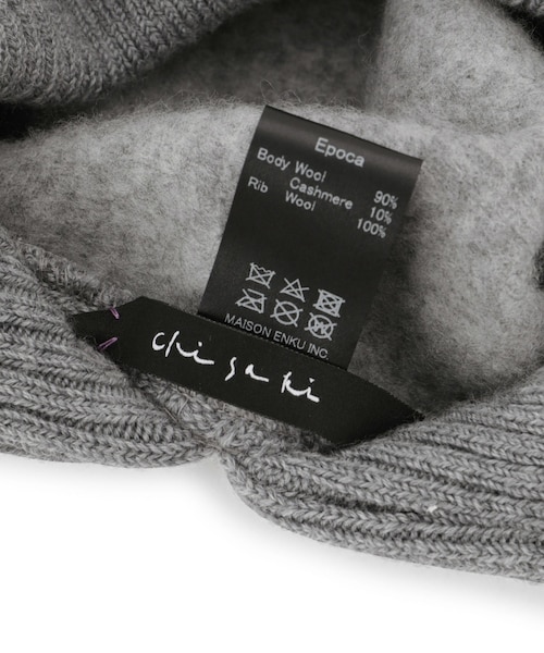 ADAM ET ROPE'（アダムエロペ）の「【chisaki（チサキ）】Epoca/エポカ（ハンチング/ベレー帽・レディース・ブラック/グレー/オフホワイト・F）」の15枚目の写真