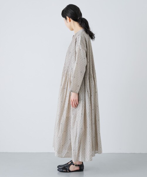 かぐれ（カグレ）の「maison de soil　BLOCK PRINT SHIRTS DRESS（ワンピース・レディース・LT BEIGE・2）」の11枚目の写真