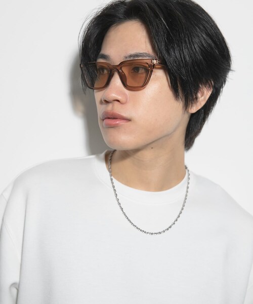 SENSE OF PLACE by URBAN RESEARCH(センスオブプレイスバイアーバンリサーチ)の「キャットアイサングラス(メガネ・メンズ・BLK×BLU/BLACK/CLR BRN・one)」の3枚目の写真
