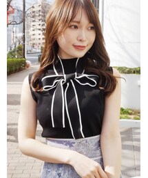 MERCURYDUO | 【To/】ボウタイ付ニット(ニット/セーター)