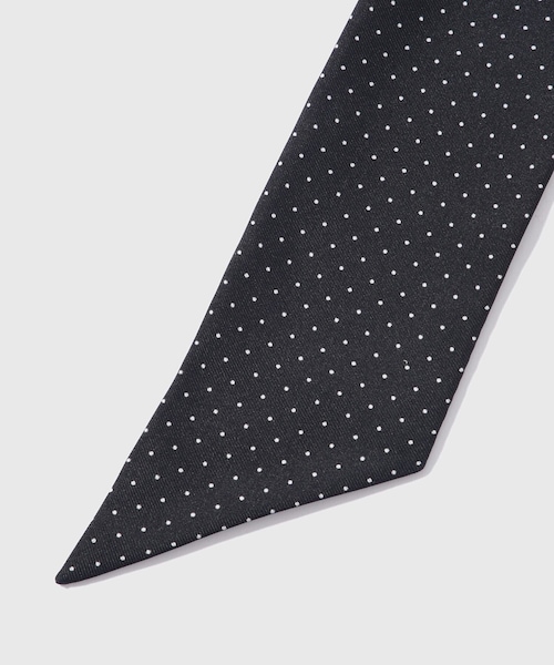 ADAM ET ROPE'（アダムエロペ）の「シルクドットアスコットタイ（ネクタイ・メンズ・ブラック/ベージュ系・F）」の4枚目の写真