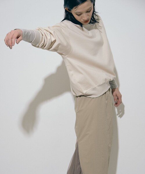 THE GOODLAND MARKET(ザグッドランドマーケット)の「『別注』MIDIUMISOLID×TGM Organic cotton pullover(Tシャツ/カットソー・レディース・IVORY/GREEN/CHARCOAL・FREE)」の7枚目の写真