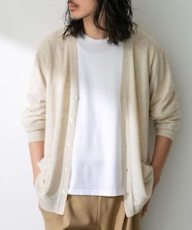 URBAN RESEARCH Sonny Label | 『洗濯可』リネン混Vネックニットカーディガン(カーディガン/ボレロ)
