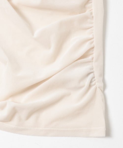 URBAN RESEARCH(アーバンリサーチ)の「ベロアオフショルドレープカットソー(Tシャツ/カットソー・レディース・OFF WHITE/BLACK・Free)」の12枚目の写真