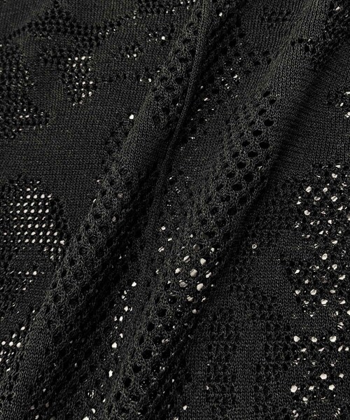 ADAM ET ROPE'(アダムエロペ)の「【サステナブル】クロシェニットシャツ(シャツ/ブラウス・レディース・ブラック/ホワイト・F)」の19枚目の写真