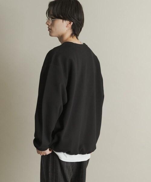 SENSE OF PLACE by URBAN RESEARCH(センスオブプレイスバイアーバンリサーチ)の「カノコVネックスウェット(スウェット・メンズ・BLACK/NAVY/BORDEAUX・M/L)」の8枚目の写真