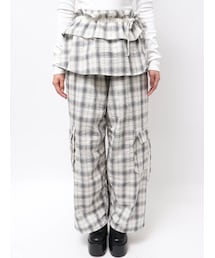 EMODA | WRAP FRILL SET NYLON PT(その他パンツ)