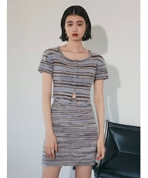 EMODA | 【セットアップ着用可】カラーストライプニット(ニット/セーター)