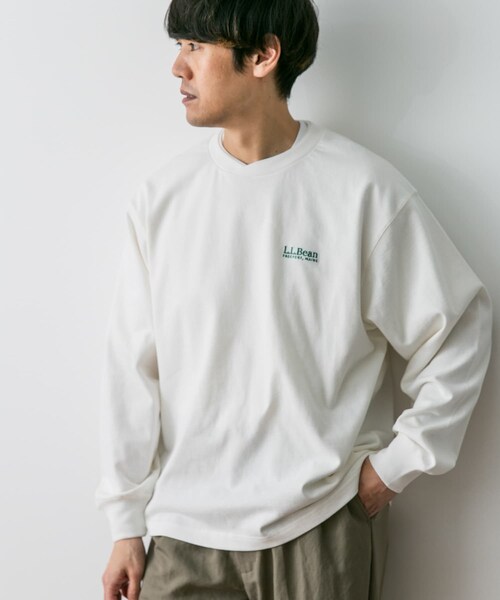 URBAN RESEARCH DOORS(アーバンリサーチドアーズ)の「L.L.Bean Union Long-Sleeve T-Shirts(Tシャツ/カットソー・メンズ・yellow/white/birch/green/fade navy・M/L/XL)」の8枚目の写真