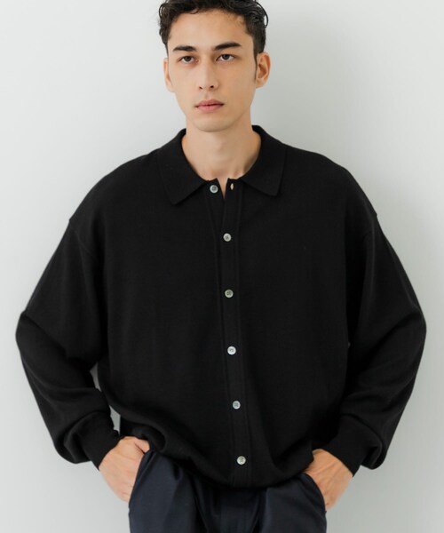 URBAN RESEARCH（アーバンリサーチ）の「『別注』crepuscule×URBAN RESEARCH　H-G Knit Shirts（ニット/セーター・メンズ・GRAY/D BROWN/BRICK/BLACK・1/2）」の18枚目の写真