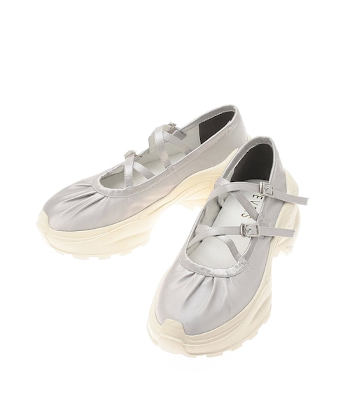 EVRIS（エヴリス）の「レースアップデザインプラットフォームスニーカー（スニーカー・レディース・ブラック/シルバー・S/M/L）」の7枚目の写真