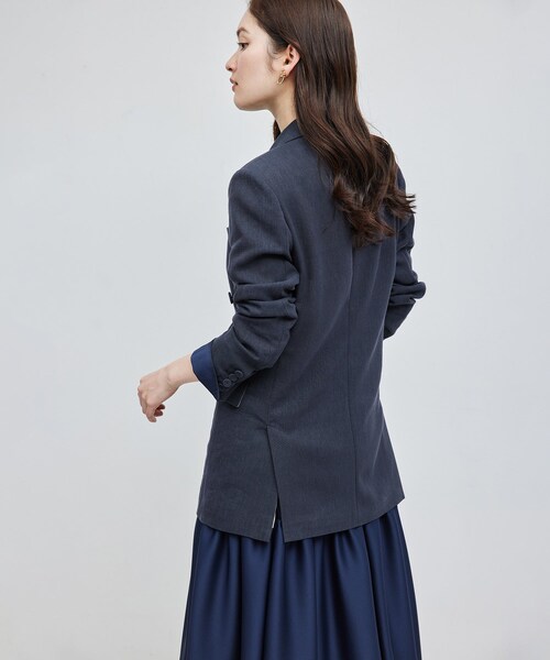 ROPE'（ロペ）の「ヘビーリネン ダブルジャケット（テーラードジャケット・レディース・グリーン系/ネイビー/キナリ・36/38）」の22枚目の写真