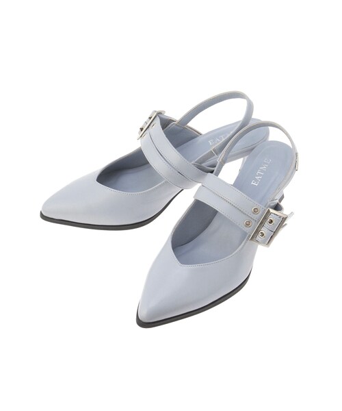 EATME（イートミー）の「ベルテッドミュールパンプス（パンプス・レディース・ブラック/ブルー・S/M/L）」の4枚目の写真