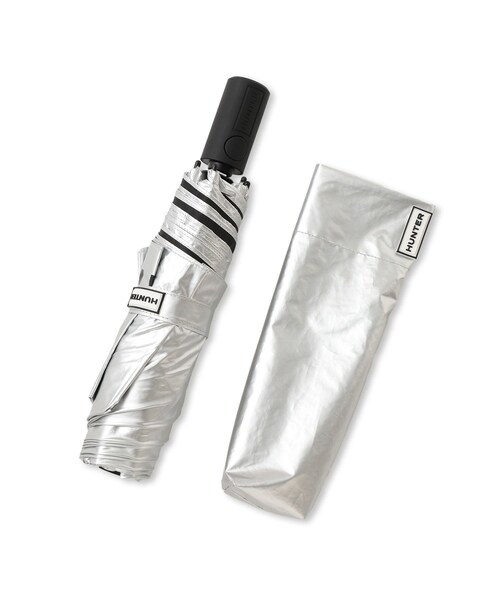 ADAM ET ROPE'(アダムエロペ)の「【HUNTER for ADAM ET ROPE'】別注 ALL WEATHER AUTO COMPACT UMBRELLA 55cm/晴雨兼用(折りたたみ傘・レディース・シルバー・F)」の20枚目の写真