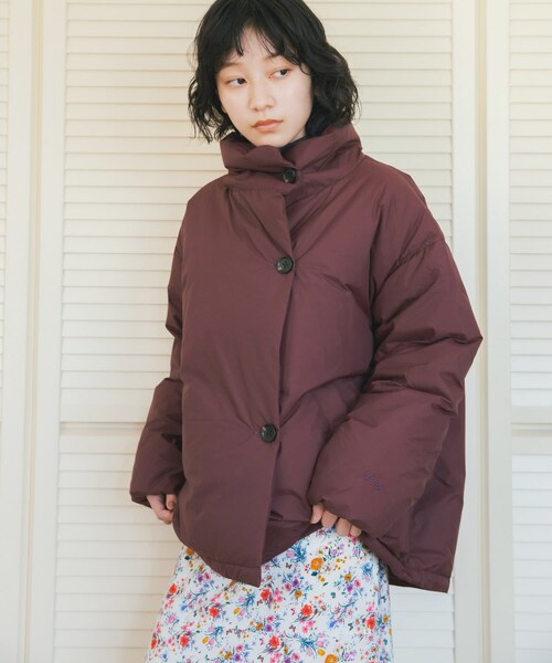 URBAN RESEARCH DOORS（アーバンリサーチドアーズ）の「『別注』NANGA×DOORS　STANDCOLLAR DOWN JACKET（その他アウター・レディース・BORDEAUX/MOCHA/BLACK・One）」の17枚目の写真